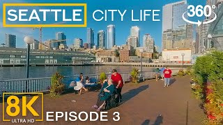 8K 360˚ Virtual Tour to the Heart of Seattle - Pier 57 &amp; Seattle Great Wheel - Part 3