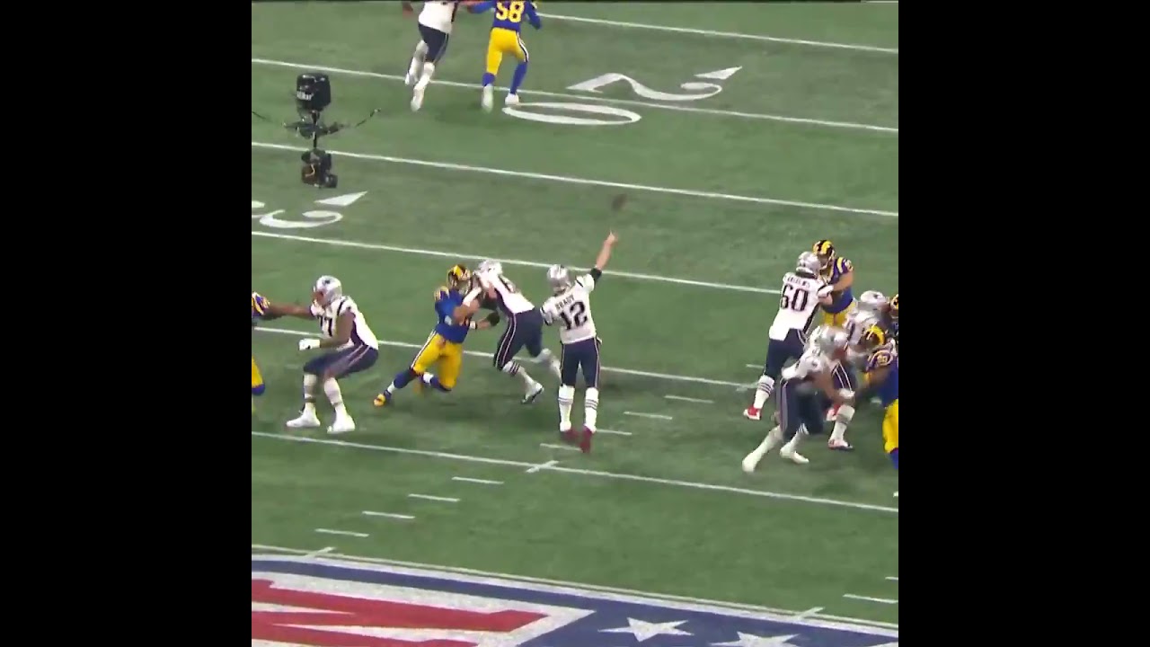 Tom Brady pass to Rob Gronkowski vs Rams in Super Bowl 53