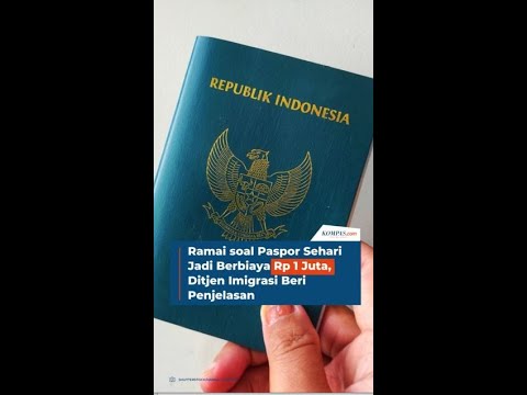 Ramai soal Paspor Sehari Jadi Berbiaya Rp 1 Juta, Ditjen Imigrasi Beri