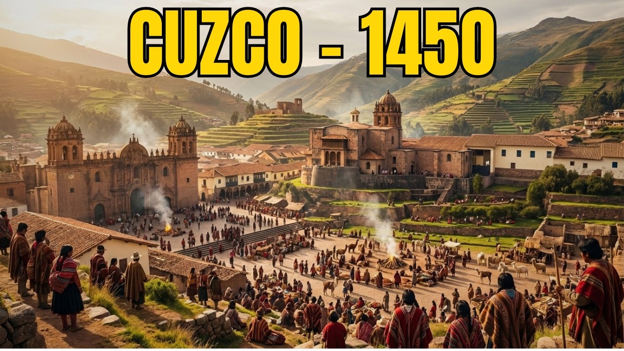 Así era Cuzco en el año 1450 — El Corazón Sagrado del Imperio Inca (Recreación con IA)