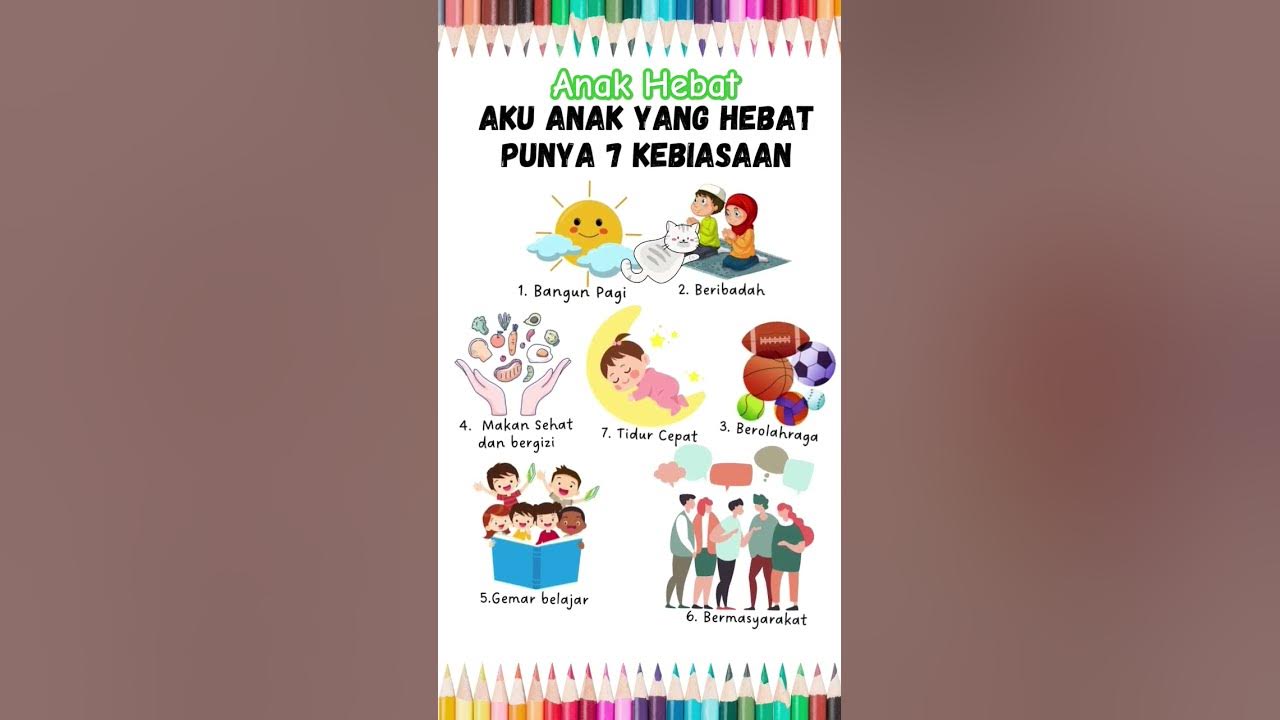 7 kebiasaan anak Indonesia Hebat #7kebiasaananakindonesiahebat #belajardenganlagu
