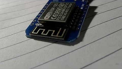 Wemos D1 mini BLINK Test Video