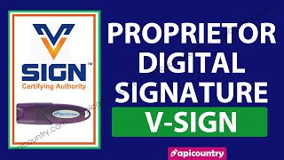 Create Digital Signature for Proprietor in Vsign Paperless - Hindi