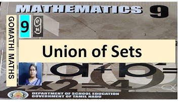 9-Maths[Complement|Union of Sets| Set language ‎@Gomathi Maths