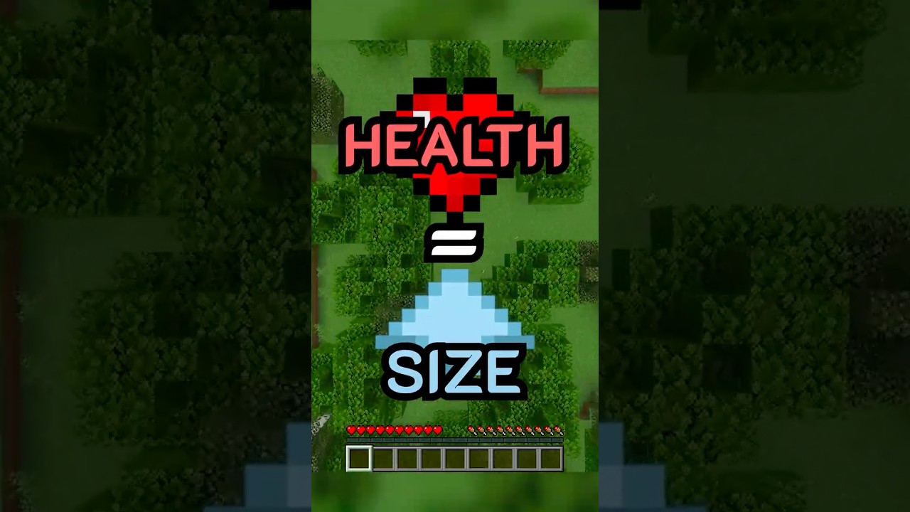 Minecraft, But Health = Size
