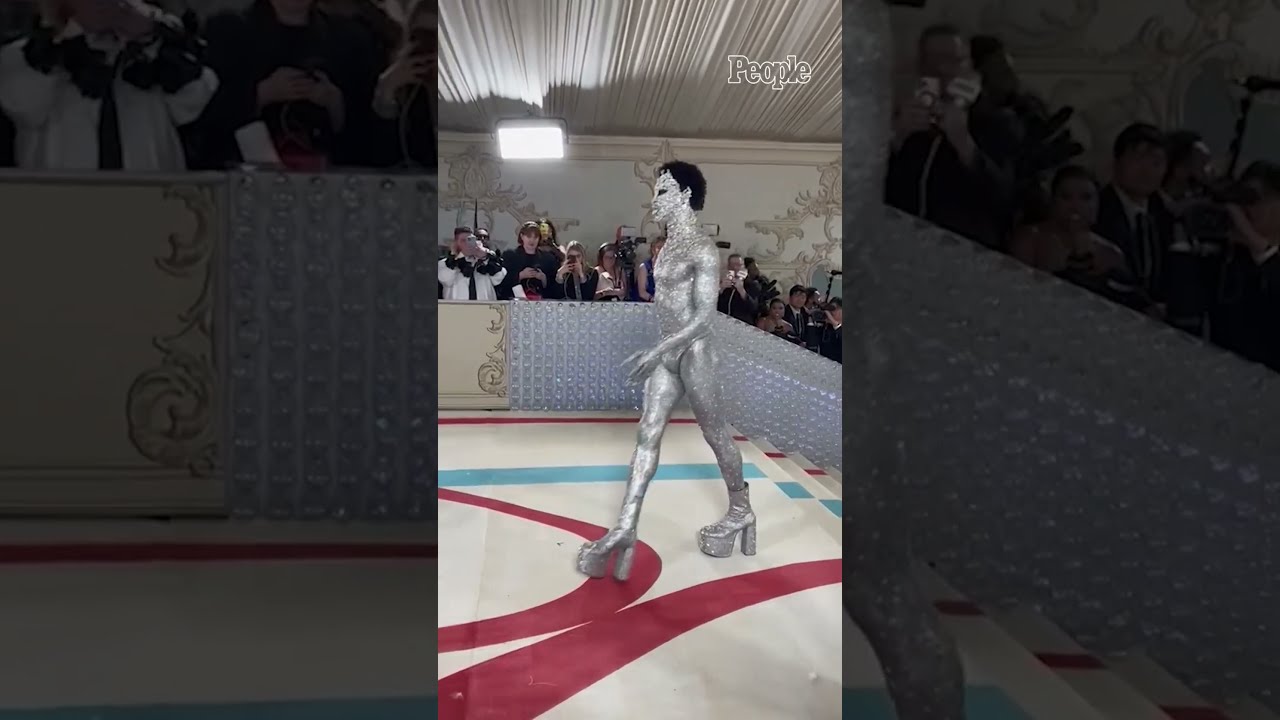 Lil Nas X Turns Heads In All Silver At The 2023 Met Gala