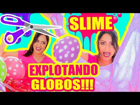 slime-explotando-globos!-reto-making-slime-with-balloon-challenge---sandraciresart