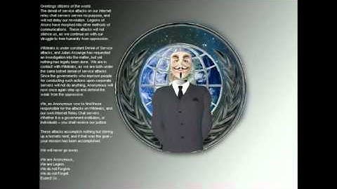 Anonymous Message-latest DDoS attacks