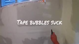 How to fix drywall tape bubbles