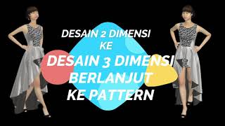 DESAIN 2D, DIUBAH KE 3D, BERLANJUT KE PATTERN #clo3d screenshot 5