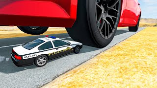 Satisfying car vs Huge wheel crash - SN3 #688 | BeamNG drive Live