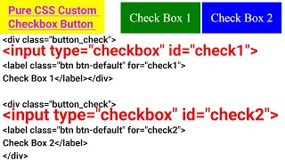 Pure CSS Custom Checkbox Button || Pure.CSS Checkbox and Radios Inputs || Ujjwal Technical Tips