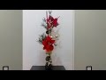 Haz un hermoso arreglo floral navideño