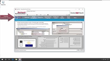 Creating a Navigation Menu with FactoryTalk View SE Software