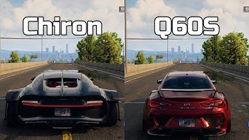 NFS Unbound: Bugatti Chiron vs Infiniti Q60S - WHICH IS FASTEST (Drag Race)