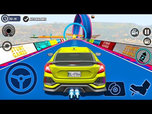 Jogos de Carros - Impossible GT Car Racing Stunts Cap. 2 - Faixas