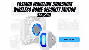 Fosmon WaveLink 51005HOM Motion Sensor using the Seeree 4K Camera (Full Demo of the camera quality)