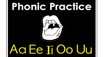 Vowels: Aa, Ee, Ii, Oo, Uu. Pronunciation. English Phonic Practice.