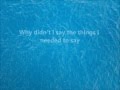 Kevin Sharpe - Nobody knows it but me LYRICS