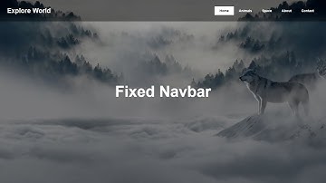 Create a Sticky & Fixed Navbar on Scroll Using HTML and CSS | No Javascript and JQuery