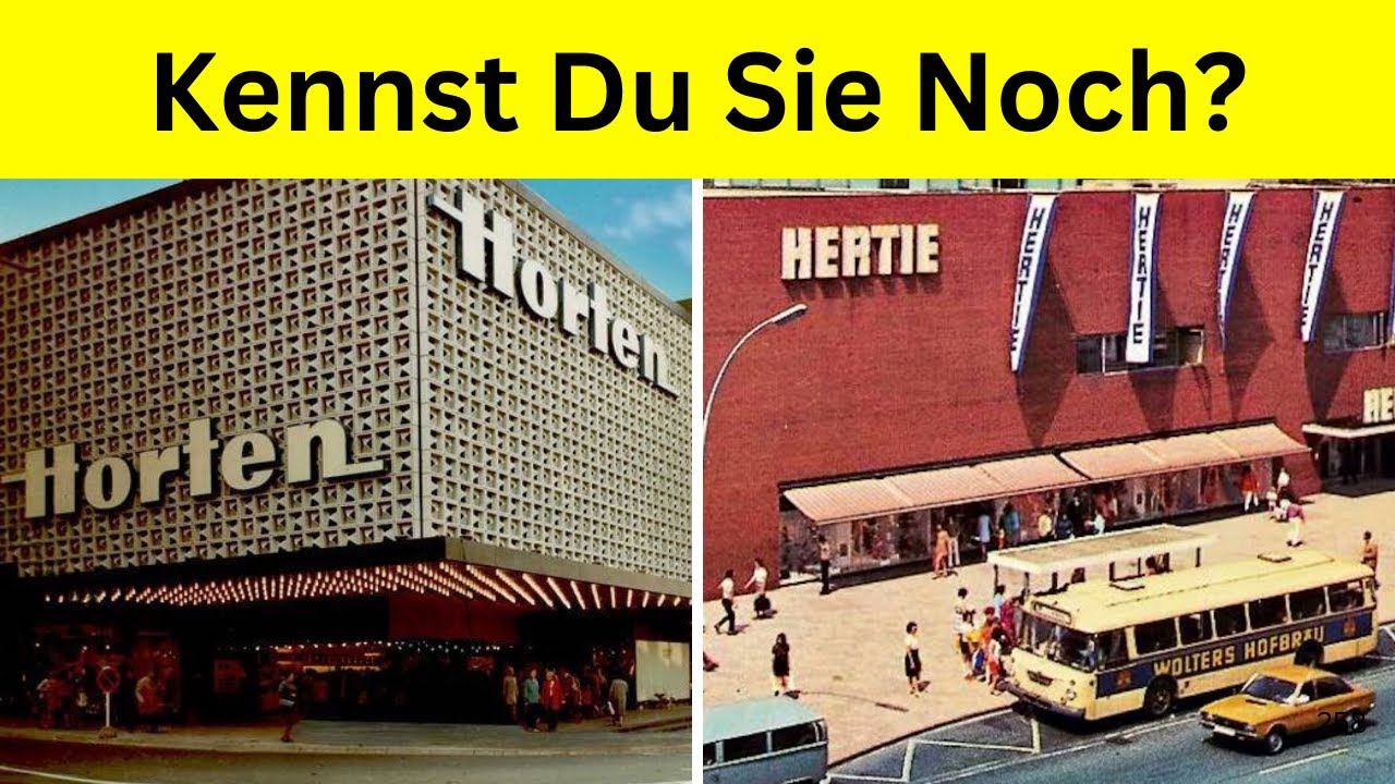 10 Deutsche Kaufhäuser, die es nicht mehr gibt!