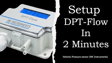 Setup HK Instruments DPT-Flow sensor under 2 minutes