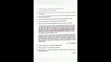 S3 Writing & Presentation Skills Previous Year Question Paper || Kerala University