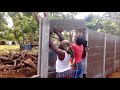 concrete fence panels retaining wall