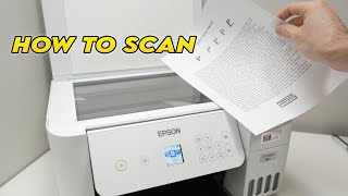How to Scan Using the Epson EcoTank ET2800 Printer