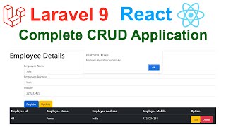 Laravel 9 React Complete CRUD Application