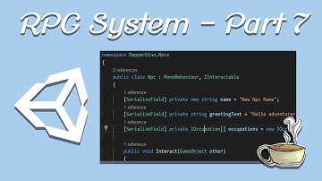 How To Create RPG Systems - Part 7 - Npc Logic