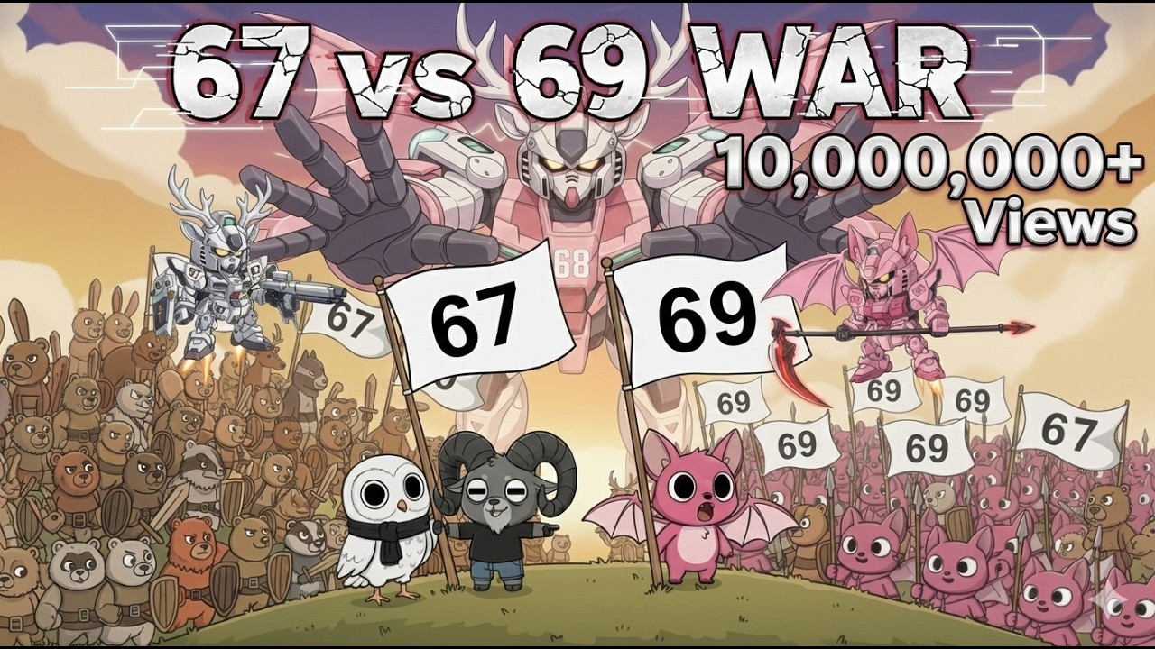 [PART 1,2,3] 67 VS 69 WAR in 99 NIGHTS ROBLOX😱☠️ #99nightintheforest # ...
