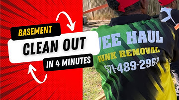 Fairfax Basement Cleanout in 4 Minutes | Wee Haul Junk Removal