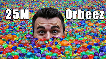 25 Million Orbeez in a pool- Do you sink or float?