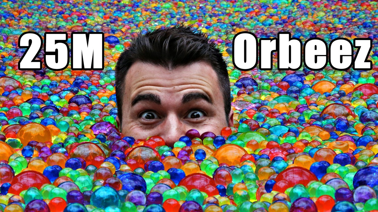 25 Million Orbeez in a pool- Do you sink or float?