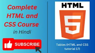 Tables HTML and CSS tutorial 17