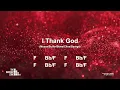 I Thank God and Chords Congregational key