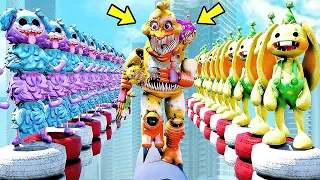 ANIMATRONICS Podem VENCER Todos os VILOES no PARKOUR NO GTA 5?  (INCRIVEL)