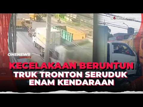 Kecelakaan Beruntun di Jalur Surabaya-Malang, Truk Tronton Hantam Enam Kendaraan