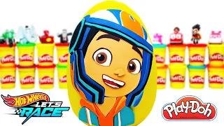 Hot Wheels Hadi Yarışalım Coop Sürpriz Yumurta Oyun Hamuru PlayDoh Araba Oyuncakları