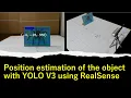 Position estimation of an object with YOLO using RealSense
