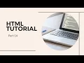HTML Tutorial for Beginners - 14