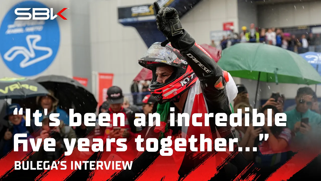 FULL INTERVIEW 🎙️: Bulega talks feelings after his last #WorldSBK race 🥹 | 2026 #SpanishWorldSBK 🇪🇸