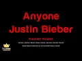 Justin Bieber - Anyone (Karaoke Version)