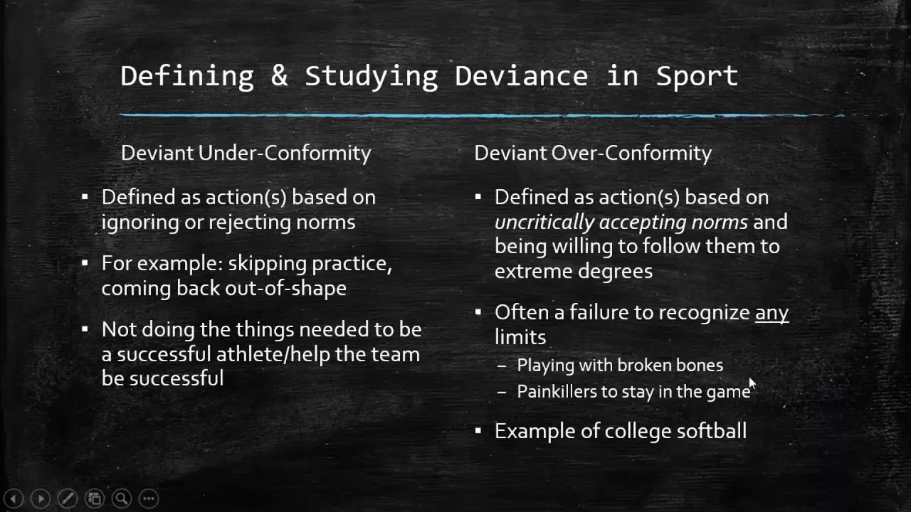 SOCI 3620 - Sport & Deviance