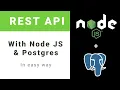 REST API with Node and PostgresSQL in Easy way