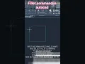 how to use fillet command in autocad round shape design in autocad