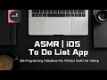 ASMR Programming Coding To Do List App Typing Sounds No Talking