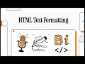 7 HTML Text Formatting