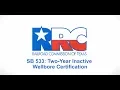 SB 533 Two-Year Inactive Wellbore Certification